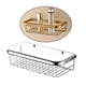 thumbnail image 4 of Estante de baño de cesta de cesta del estante de del cuarto de baño durable de los 30cm Pta Soledad Estante de ducha de baño, 4 of 10