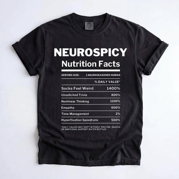 Neurospicy Shirt, Neurodivergent Tee, ADHD Autism Gift