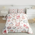 thumbnail image 2 of Castle Fairy Christmas Snowman 3-Piece Full Size Comforter Sets for Teens Girls Boys,Happy Xmas Bedding Comforter Set,Candy Cane Lightweight Bedding Sets,Luxury Bedroom Decor, 2 of 8