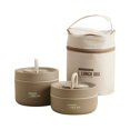 thumbnail image 1 of CHOK Clearance Portable Insulated Lunch Container Set Stackable Stainless Box with Thermal Bag Leakproof Double Insulation Food Storage Lunchbox for School Work Picnic Travel Ideal for Ho, 1 of 9