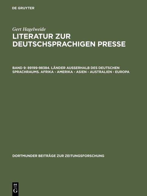 Walter de gruyter. Walter de gruyter