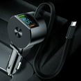 thumbnail image 5 of Cargador de Coche con Cable Retráctil y Pantalla Digital Compatible con para Carga Rápida PD30W Carga Superrápida 3 en 1, 5 of 5