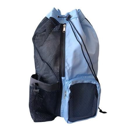 

Mesh Swim Backpack With Drawstring Closure And Wet Pocket For Swimming Gym And Exercise GearHiking Backpack Water-resistant Camping Backpack Bag Daypack for Backpacking Traveling Trekking Climbing