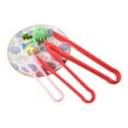 thumbnail image 4 of Steak tongs, food tongs, silicone kitchen tools, PP plastic food tongs, bread tongs - 3pcs D, 4 of 5