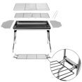 Httmt 13" Barbecue Charcoal Shish Kebab Stainless Steel Grill, Portable