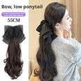thumbnail image 3 of SharkTRUE Extension de Cheveux Synthétiques cm Queue de Cheval Longue Bouclée Mini Pince à Griffes Perruque avec Nœud, 3 of 8