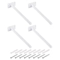 thumbnail image 1 of Unique Bargains 4Pack 8' x 2' Wall Mounting Floating Shelf Bracket Blind Shelf Support, White, 1 of 7