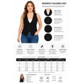 thumbnail image 6 of Women's Casual Solid Racerback Vest Button Down Closure, 6 of 7