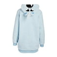 thumbnail image 2 of Prestigez Womens Hoodie Holiday Sweatshirt Female, Blue, Size: L/XL, Secret Santa, 2 of 3