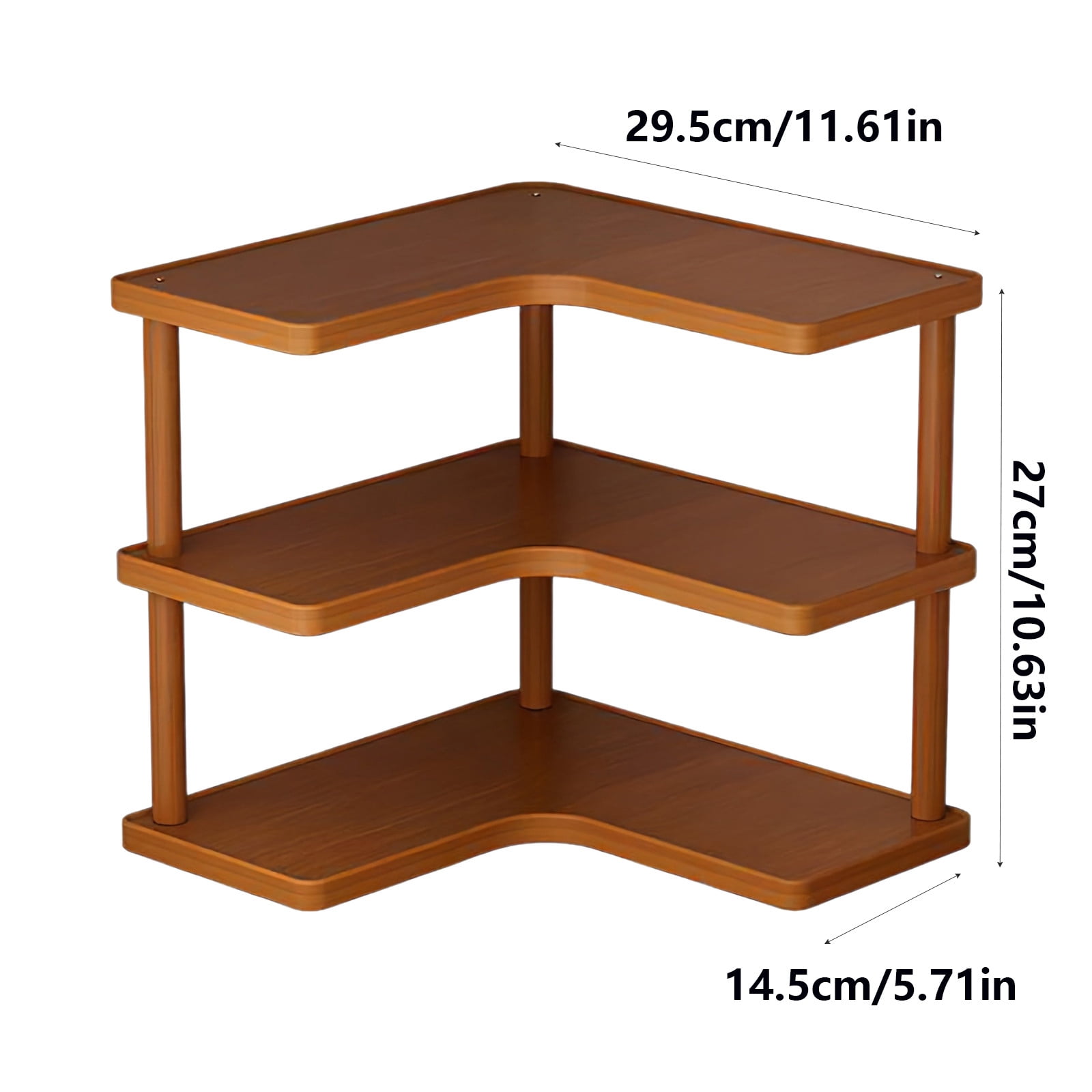 TTJ Gifts 3-Tier Desktop Organizer Shelf Cup Storage Rack Kitchen Counter Coffee Mug Holder Office Desk Organizer For Cups Mugs Stationery Small Items And Accessories
