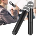 thumbnail image 2 of Haofy 2pcs Wireless Microphone System UHF  Handheld Karaoke USB 3.0 KTV Mic Kit, 2 of 7