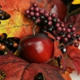 thumbnail image 3 of Northlight Apple and Berry Maple Leaf Twig Artificial Wreath, 22-Inch, 3 of 4