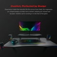 thumbnail image 2 of GTRACING Ergonomic Curved 3-Sided LED Z-Leg Gaming Desk, Black, 2 of 8
