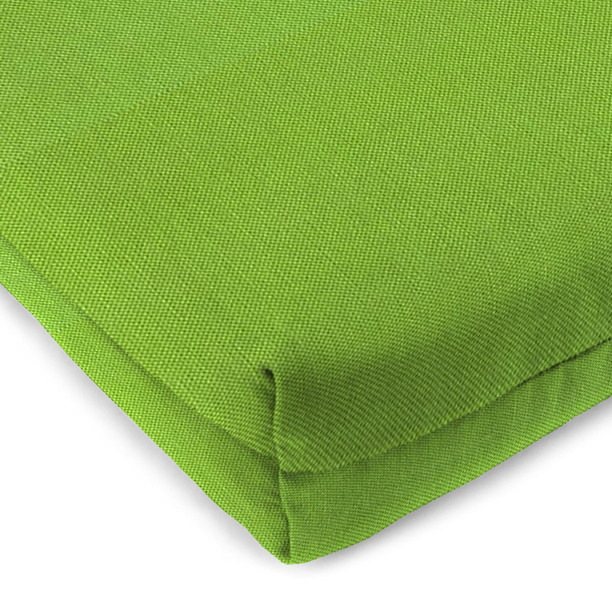 Jordan Manufacturing 48" x 18" Veranda Citrus Green Solid Rectangular Outdoor Settee Swing Bench Cushion with Ties