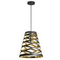 thumbnail image 1 of Dainolite CUT14-698 1 Light Pendant with Black on Gold Shade, 1 of 1