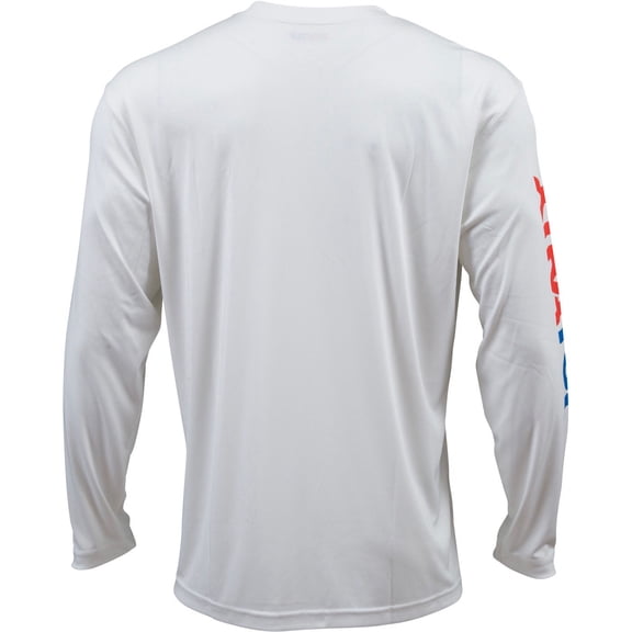 Men's Long Sleeve Tee, Bright White, Size Large(BWH)