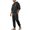 Black#men's hoodie track suit, variant on Jogging Sweatsuits for Men 2 Piece Jacquard Outfits Elbow Patch Long Sleeve Button Collar Hoodie and Joggers Sweatpants Tracksuit with Pockets Big and Tall Vintage Streetwear Khaki XXL