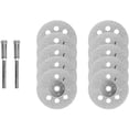 thumbnail image 5 of Diamond Cutting Disc, 20Pcs 22mm Diamond Mini Cutting Discs with 4Pcs Mandrels Shanks for Rotary Discs for Rotary Tools Glass Gems Cutting Discs, 5 of 5
