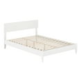 thumbnail image 2 of AFI Aria Full Modern Solid Wood Low Profile Platform Bed, White, 2 of 13