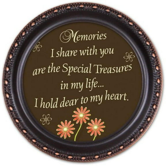 Memories Cottage Garden Distressed Black Tiny Round Treasure Box