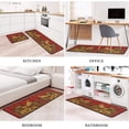 thumbnail image 4 of Rooster Kitchen Rugs and Mats Sets of 2,Red Farmhouse Kitchen Decoration Rugs,Rubber Backing Non-Slip Floor Mat for Sink Washable Waterproof Laundry Room Runner Rugs, 4 of 5