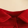 thumbnail image 4 of Makaor Kids Boys Girls Pea Coat Toddler Christmas Fleece Collared Jacket Solid Button Long Sleeve Outerwear Warm Clothes, 4 of 8