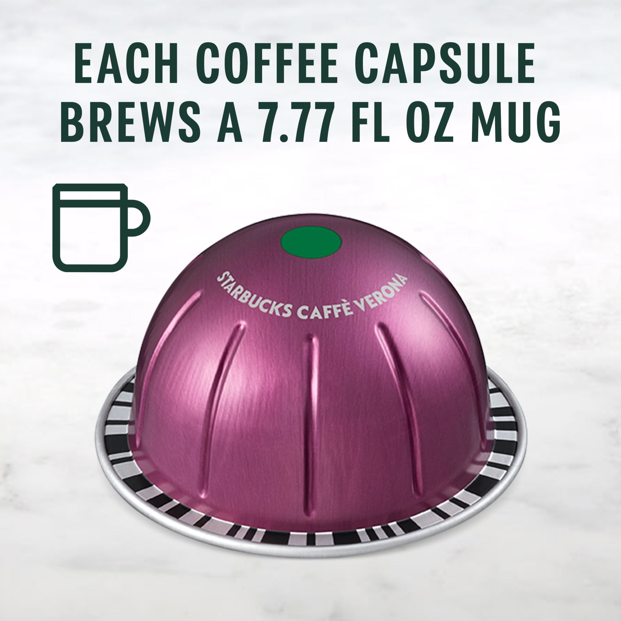 Starbucks by Nespresso Vertuo Line, Caffè Verona, Dark Roast Nespresso Pods, 8 Count