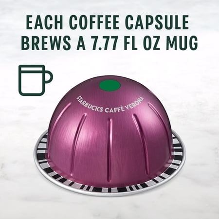 STARBUCKS AT HOME STARBUCKS BY NESPRESSO VERTUO LINE, CAFFÈ VERONA, DARK ROAST NESPRESSO PODS, 8 COUNT