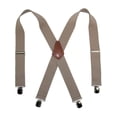 thumbnail image 1 of CTM®  Terry Casual Elastic with Anti Slip Pin Clip 2 Inch Suspenders (Men's), 1 of 1