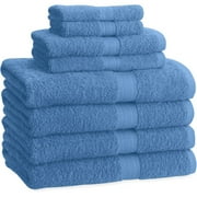 Mainstays Ms Affordable 8 Pc Towel Set Blue Streak