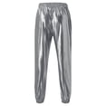thumbnail image 4 of Aayomet Mens Work Pants Print Pants Drawstring Pocket Leggings Pant Trousers (Silver, M), 4 of 5