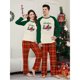 thumbnail image 2 of Conjuntos de pijamas familiares a juego para Navidad 2024, nuevo conjunto para adultos, madre, padre e hijos, mameluco para bebé, pijamas de aspecto familiar, 2 of 5
