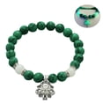 thumbnail image 2 of Yesbay Women Bracelet Charm,Faux Turquoises Luminous Floral Jewelry Elastic Beads Bangle Jewellery Gift, Yoga Prayer Beads, 2 of 8