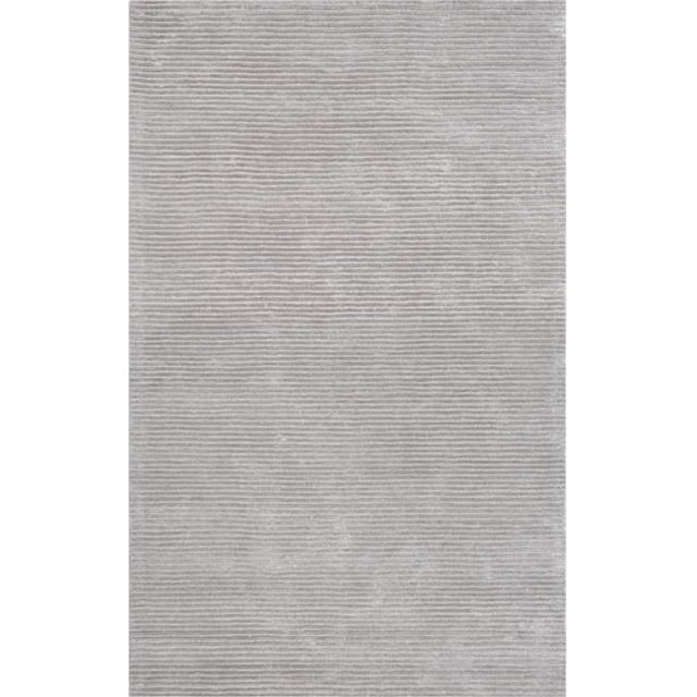 Pasargad Home PVNY-11 5X8 5 x 8 ft. Edgy Collection Hand-Tufted Bamboo Silk & Wool Area Rug, Silver