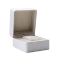 thumbnail image 1 of Shisuyan Square Watch Box Case Jewelry Display Organizer Box Fashion Wrist Watch Storage Holder (White), 1 of 9