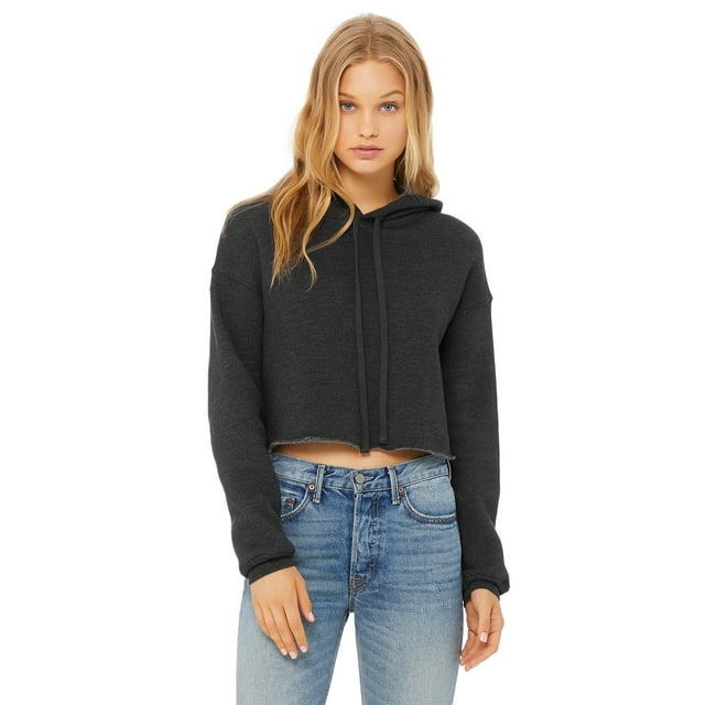 Bella + Canvas Ladies' Cropped Fleece Hoodie