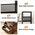 thumbnail image 5 of Maritcute Bookshelf with Drawers Industrial Bookcase with 4 Tiers Open Storage Shelves Rustic Bookshelves 70.87" Tall Display Racks Farmhouse Bookshelf for Bedroom, Living Room, Home Office, Brown, 5 of 9