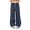 1# Navy Blue, variant on Women's Wide Leg Track Pants with Pockets, High Waisted Drawstring Sweatpants, Side Stripe Casual Lounge Workout Pants