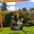 thumbnail image 3 of Eastern Jungle Gym 3 Chain Rubber Tire Swing with Adjustable Coated Chains, 3 of 3
