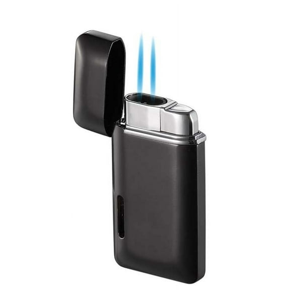 Visol Nevis Dual Torch Cigar Lighter - Matte Black