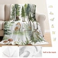 thumbnail image 5 of Green Forest Blanket Soft Cozy Warm Throw Blanket for Couch, Plush Fuzzy Flannel Fleece Blankets for Sofa, Animals Modern Art Watercolor Bed Blankets Lightweight Gifts for Women, 30"x40", 5 of 9