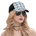 thumbnail image 5 of Picia Tulips Flowers Pattern Trucker Hat,Baseball Cap,Sun Protection Cap,Stylish Headwear,Leisure Cap,Outdoor Sports Cap, 5 of 7