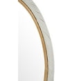 thumbnail image 3 of Kouboo Oval Twisted Rattan Wall Mirror, Circle Mirrors for Wall Decor Bathroom, Living Room, Entryway, Farmhouse, White and Natural, 3 of 5