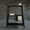 Black, variant on 3-Tiered Metal Frame, Industrial Dining Cart with Swivel Wheels, Black