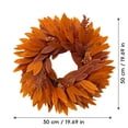 thumbnail image 3 of Cadancy Fall Wreath Autumn Hanging Artificial Leaves Harvest Front Porch Accent Halloween Thanksgiving Decoration Seasonal Home Display Outdoor Indoor Entrance Decor, 3 of 9