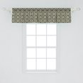 thumbnail image 2 of Ambesonne Geometric Window Valance, Wavy Vertical Tiles, 54" X 12", Charcoal Grey Yellow, 2 of 3