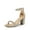 GOLD-GLITTER, variant on Women’s Low Chunk Heel Pump Sandals – Stylish Dressy Shoes for Work, Parties, and Everyday Wear