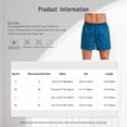 thumbnail image 5 of TiaoBug Men's Summer Swim Trunks Printed Loose Surf Boxers Shorts Beach Swimwear Leavrs S, 5 of 7