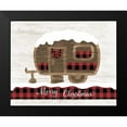 thumbnail image 2 of CAD Designs 14x12 Black Modern Framed Museum Art Print Titled - Christmas Camper, 2 of 5