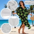 thumbnail image 6 of Xoenoiee Jamaica Flag Paint Splatter Print Women Kaftan Dress Long Maxi Plus Size Caftan Batwing Sleeve Swimsuit Cover Up Gown Beach Party Casual Kimono Nightdress, 6 of 7